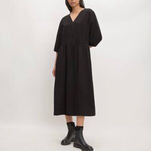 Everlane The TENCEL Puff-Sleeve Dress NWT
